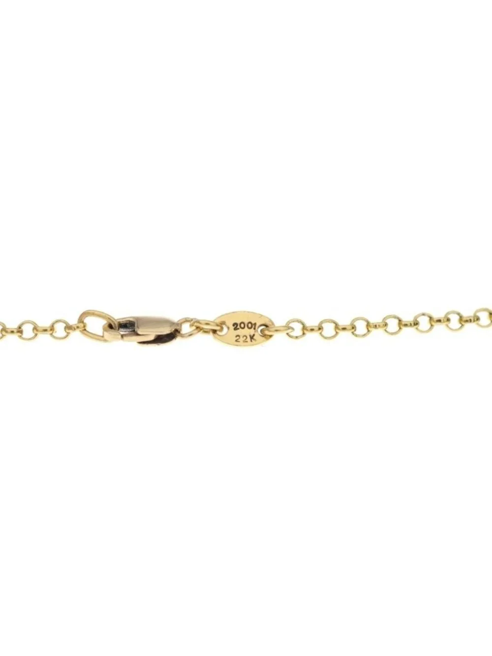 Chrome Hearts 22k Neckchain Roll Chain Necklace Gold